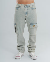 Jeans Baggy Washed Blue